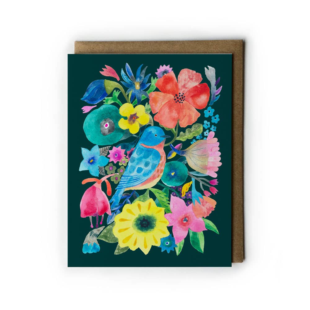 Honeyberry Studios - Bluebird Everyday Greeting Card