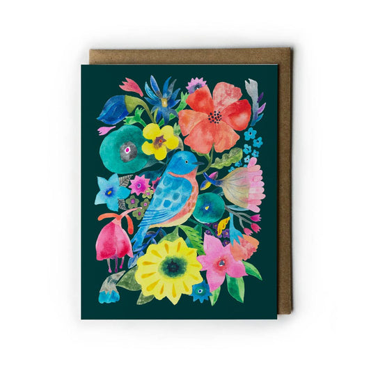 Honeyberry Studios - Bluebird Everyday Greeting Card