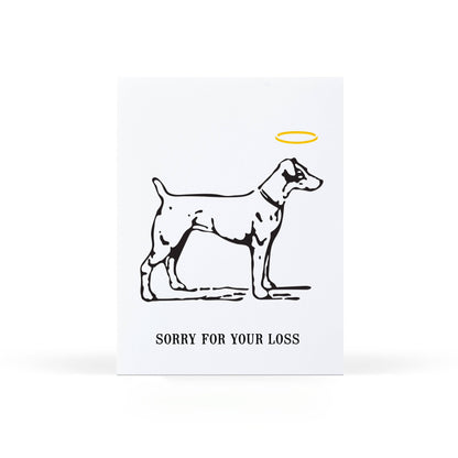 Sweet Bippy Press - Halo Dog Greeting Card