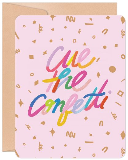 Willow & Ivy Press - Cue the Confetti Colorful Congratulations Card