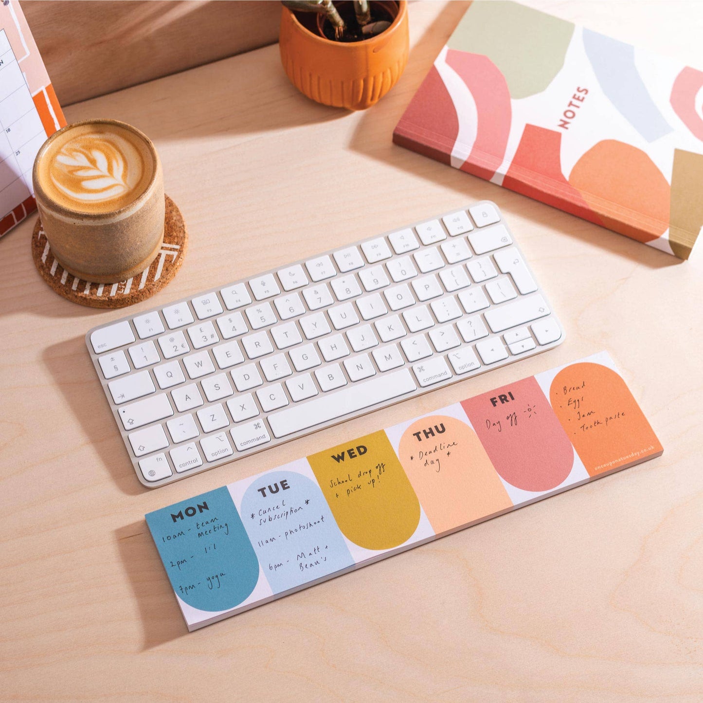 Good Tuesday (Once Upon a Tuesday) - Keyboard Weekly Planner Pad | Nature Arches