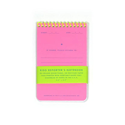Next Chapter Studio - Risograph Reporter's Notebook: Flo Orange