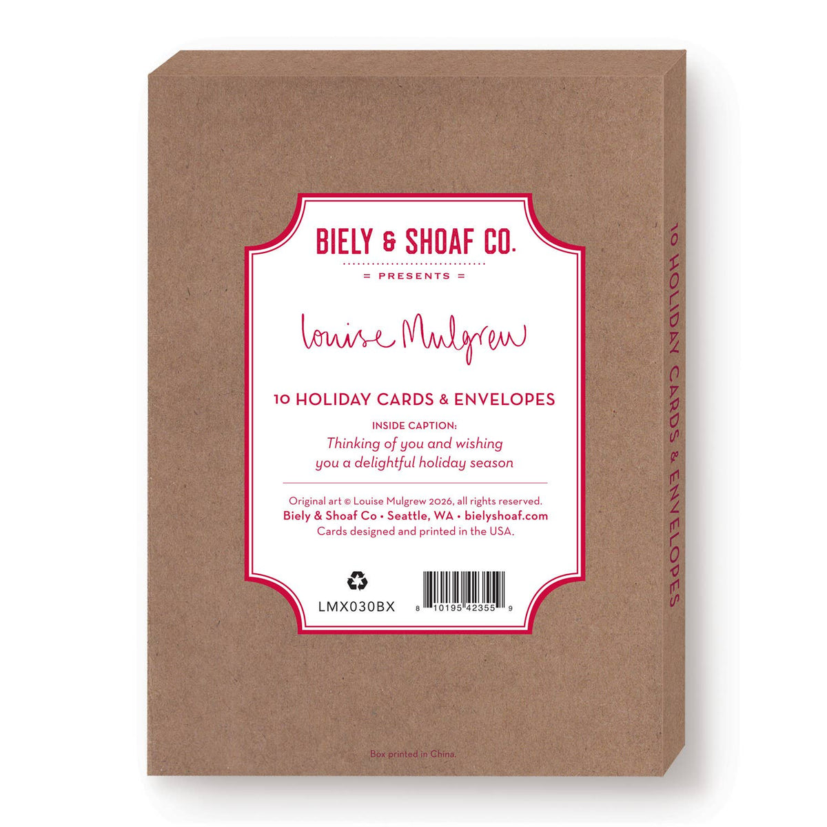 Biely & Shoaf - Winter Wishes Boxed Holiday Cards - Set of 10
