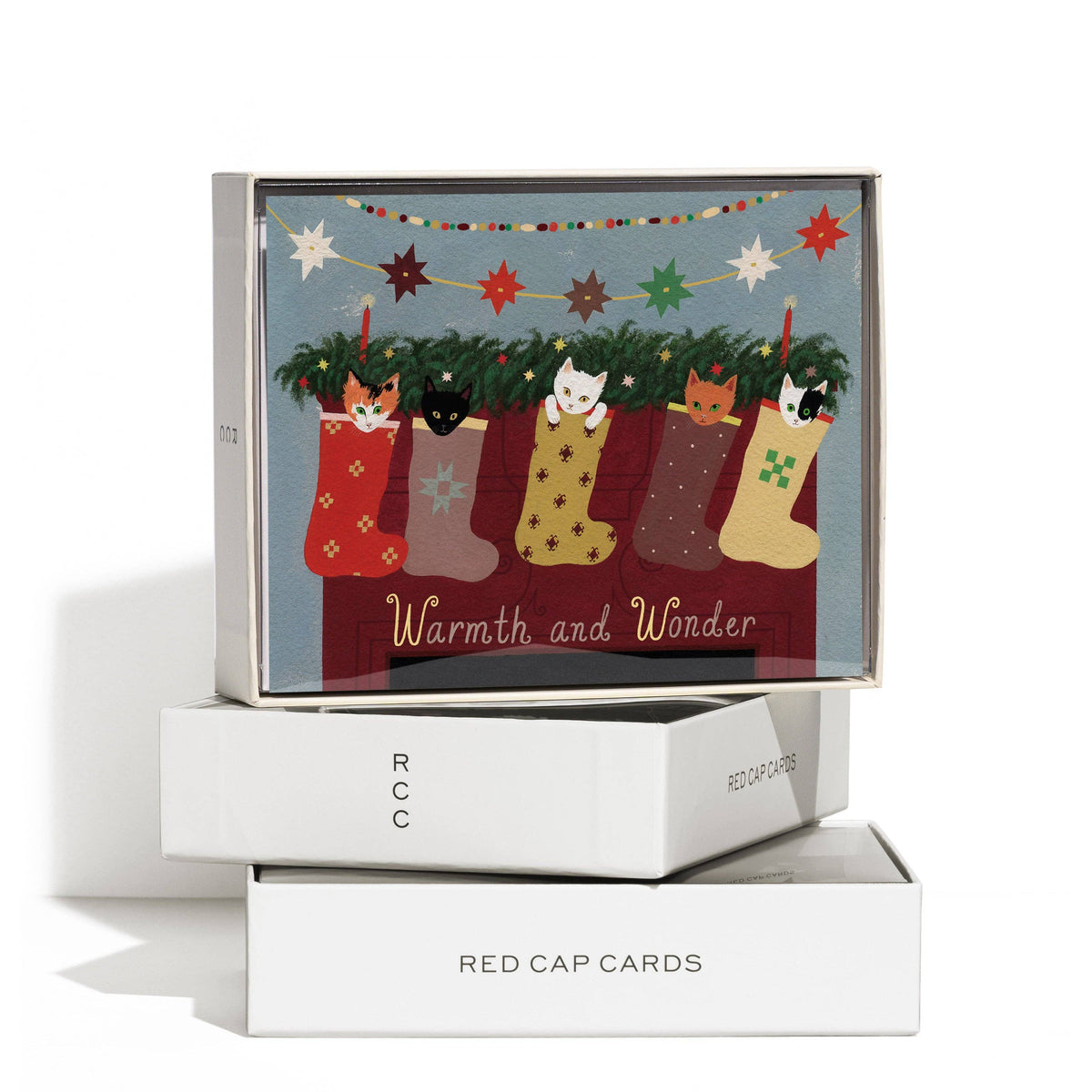 Red Cap Cards - Warmth and Wonder greeting card: Single