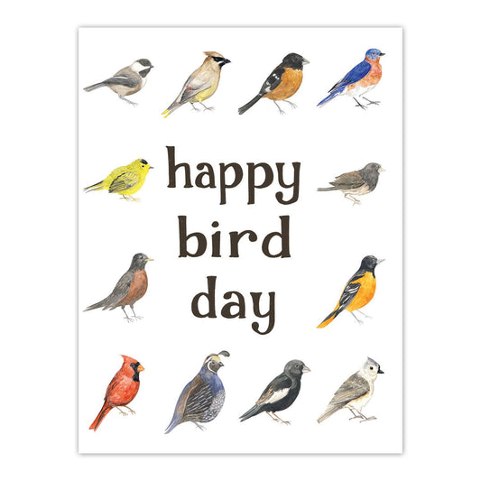 Yardia - Happy Bird Day - Birding Birthday Card