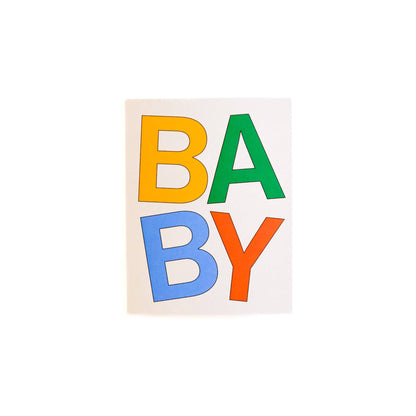 Gab Art & Design - Baby block letters - greeting card