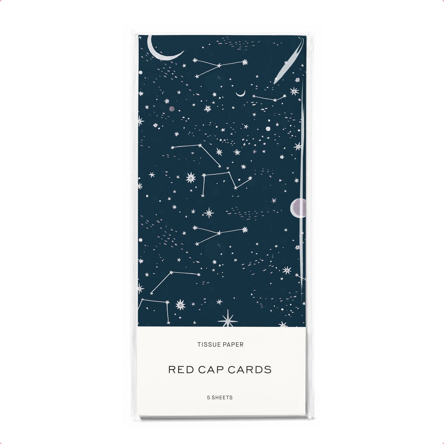 Red Cap Cards - Moon and Stars tissue paper: 5 Sheets
