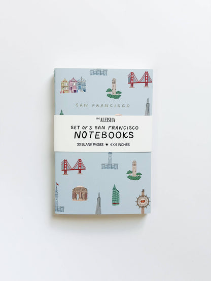 By Aleisha - San Francisco Landmark Notebooks (Set of 3)