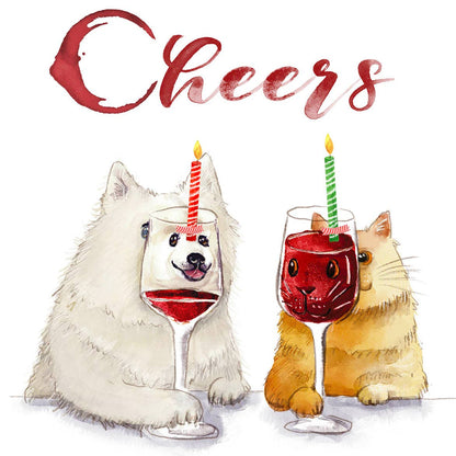 Liyana Studio - Cheers Wine-derful Year - Funny Birthday Card: All Occassions