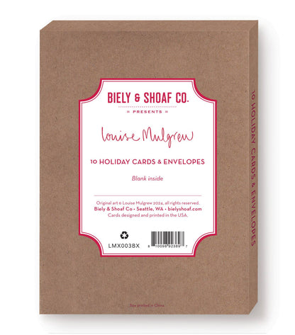 Biely & Shoaf - Cats Meowvelous Christmas Boxed Holiday Cards  - Set of 10