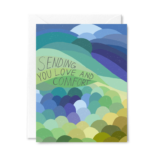 Courtney Beyer Design - Sending Comfort Hills Greeting Card