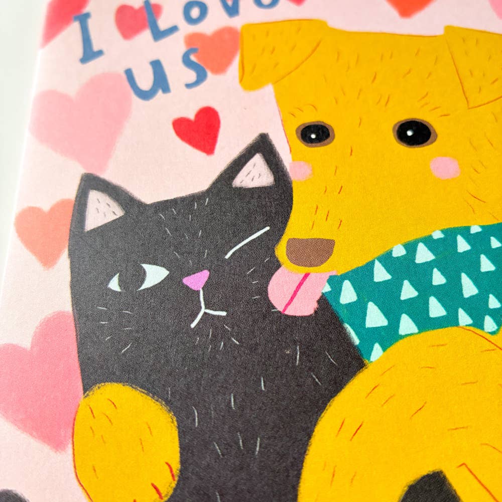 Honeyberry Studios - I Love Us Love Greeting Card