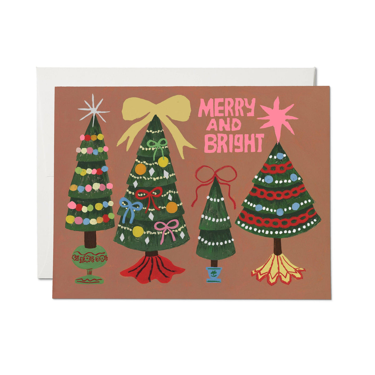 Red Cap Cards - Brilliant Trees greeting card: Single