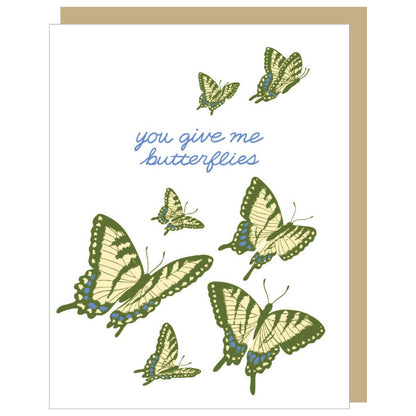 Smudge Ink - Swallowtail Butterflies Love Card