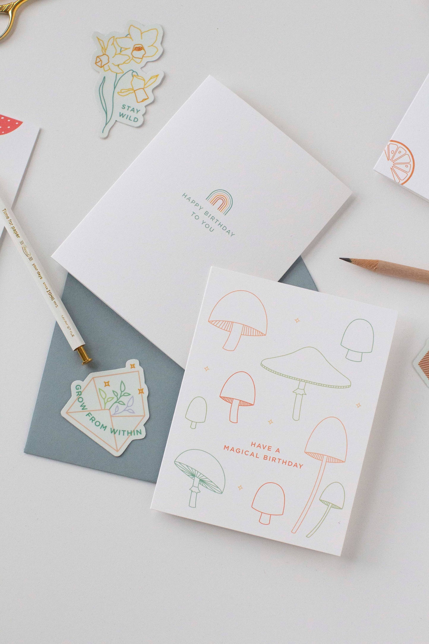 Line & Kind Paper -  Rainbow Birthday