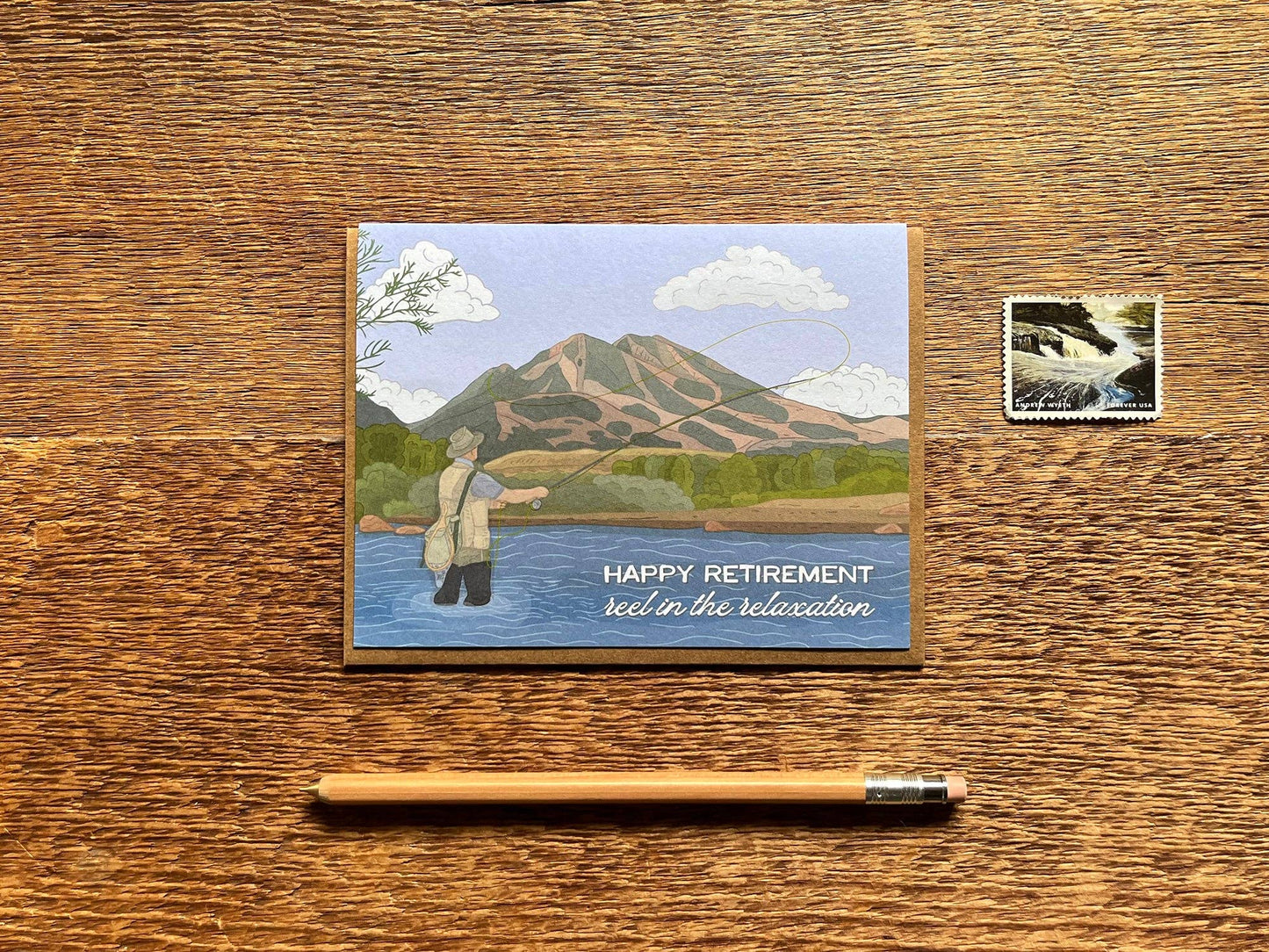 Noteworthy Paper & Press - Fishing Retirement Card