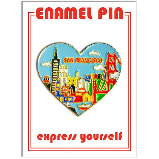 THE FOUND - San Francisco Skyline Heart Pin