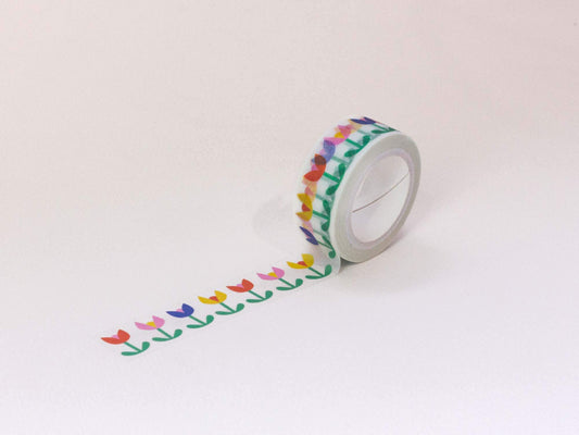 My Darlin' - Tulip Dance 15mm • Retro Floral Washi Tape