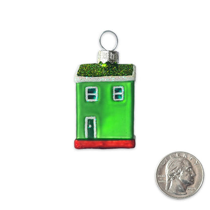 SF Mercantile - Mini Victorian House Glass Ornament