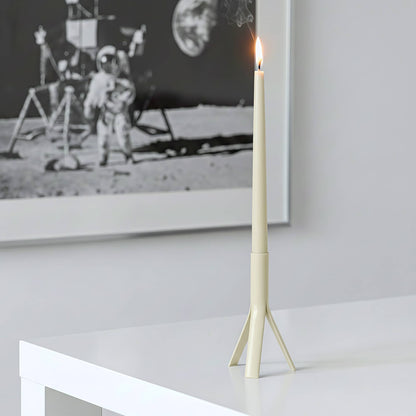 54 Celsius - Taper Candles (4 Pack) - 10" Tall, 8 Hr Burn, Cream