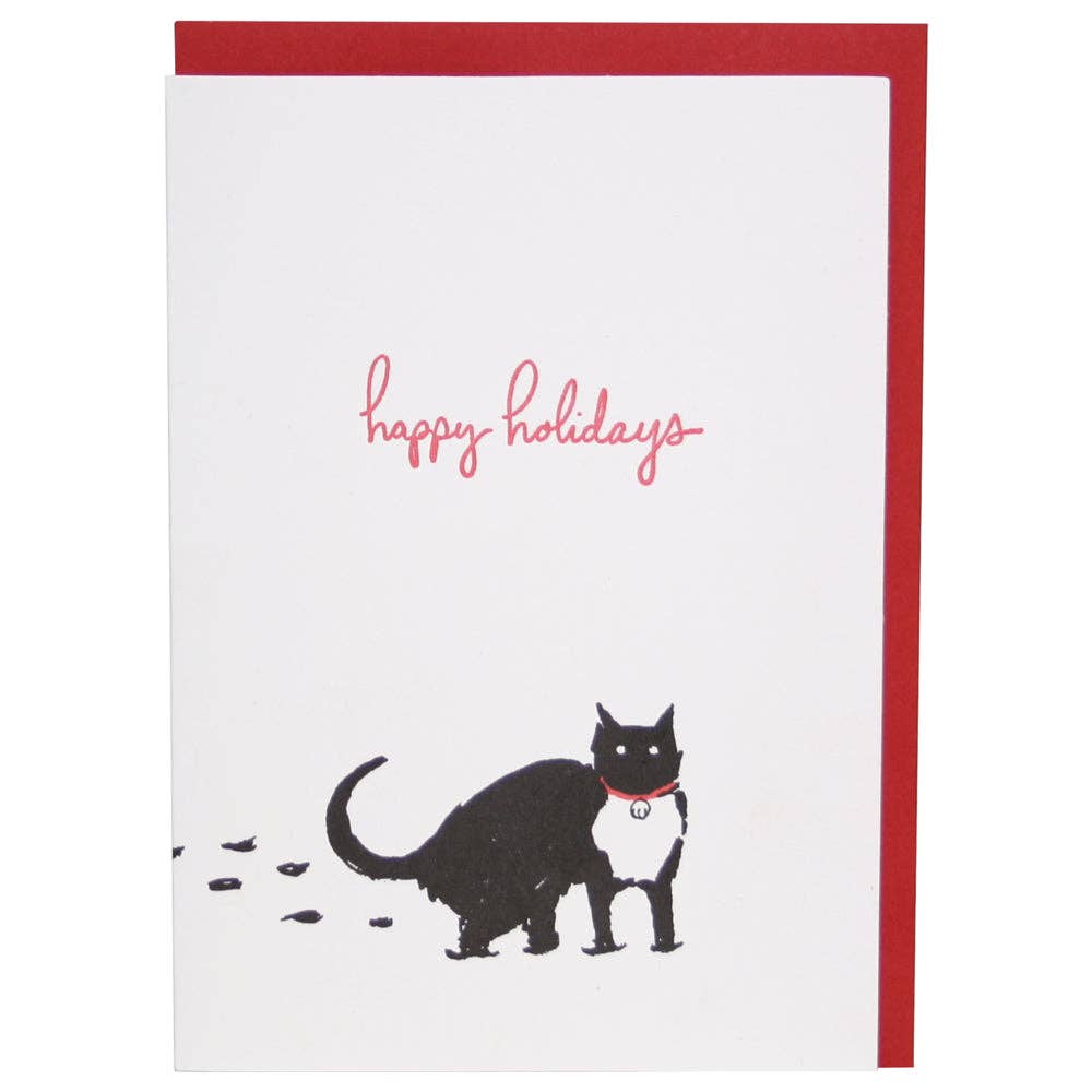 Smudge Ink - Cat in the Snow Holiday Card Set