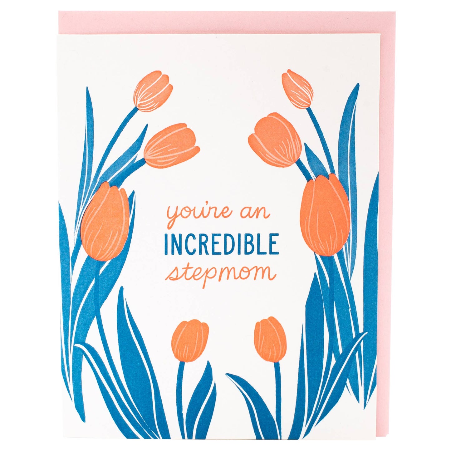 Smudge Ink - Tulips Stepmom Card