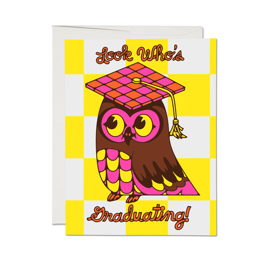 Red Cap Cards - Look Who greeting card: Single
