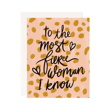 Pineapple Sundays Design Studio - Fierce Woman Greeting Card