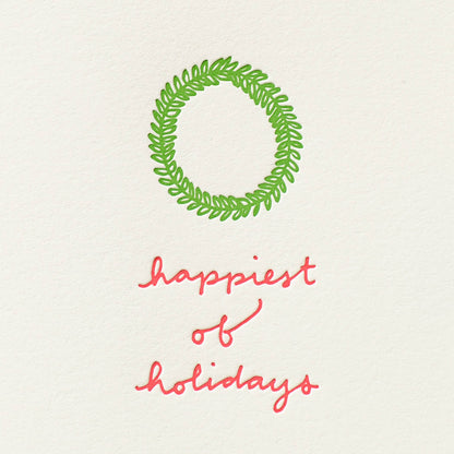 Shorthand Press - Happiest Of Holidays - Letterpress Greeting Card: Box Set
