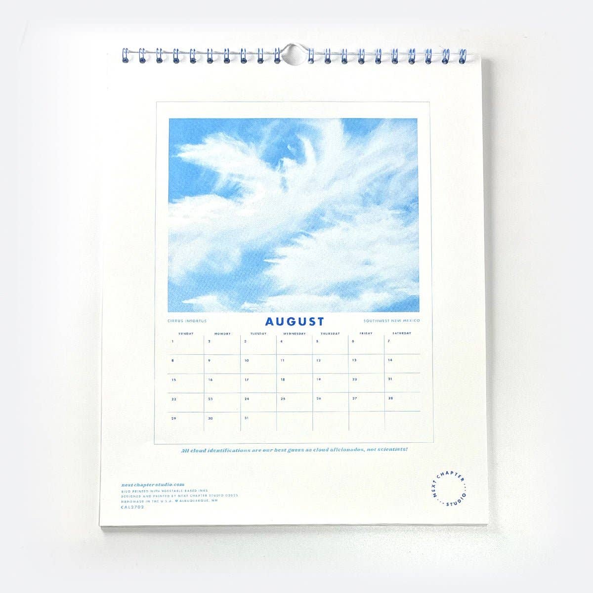 Next Chapter Studio - 2027 Risograph Wall Calendar - Clouds
