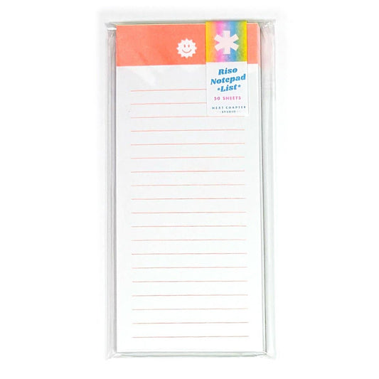 Next Chapter Studio - Riso Notepad - Icon Lists: Riso Sun