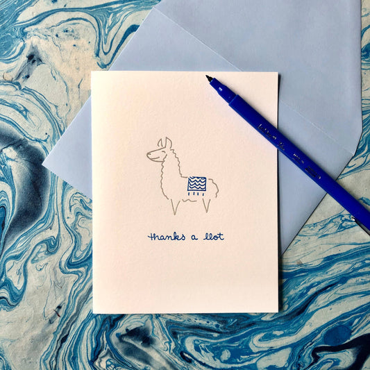 Albertine Press - Thanks A Llot Greeting Card