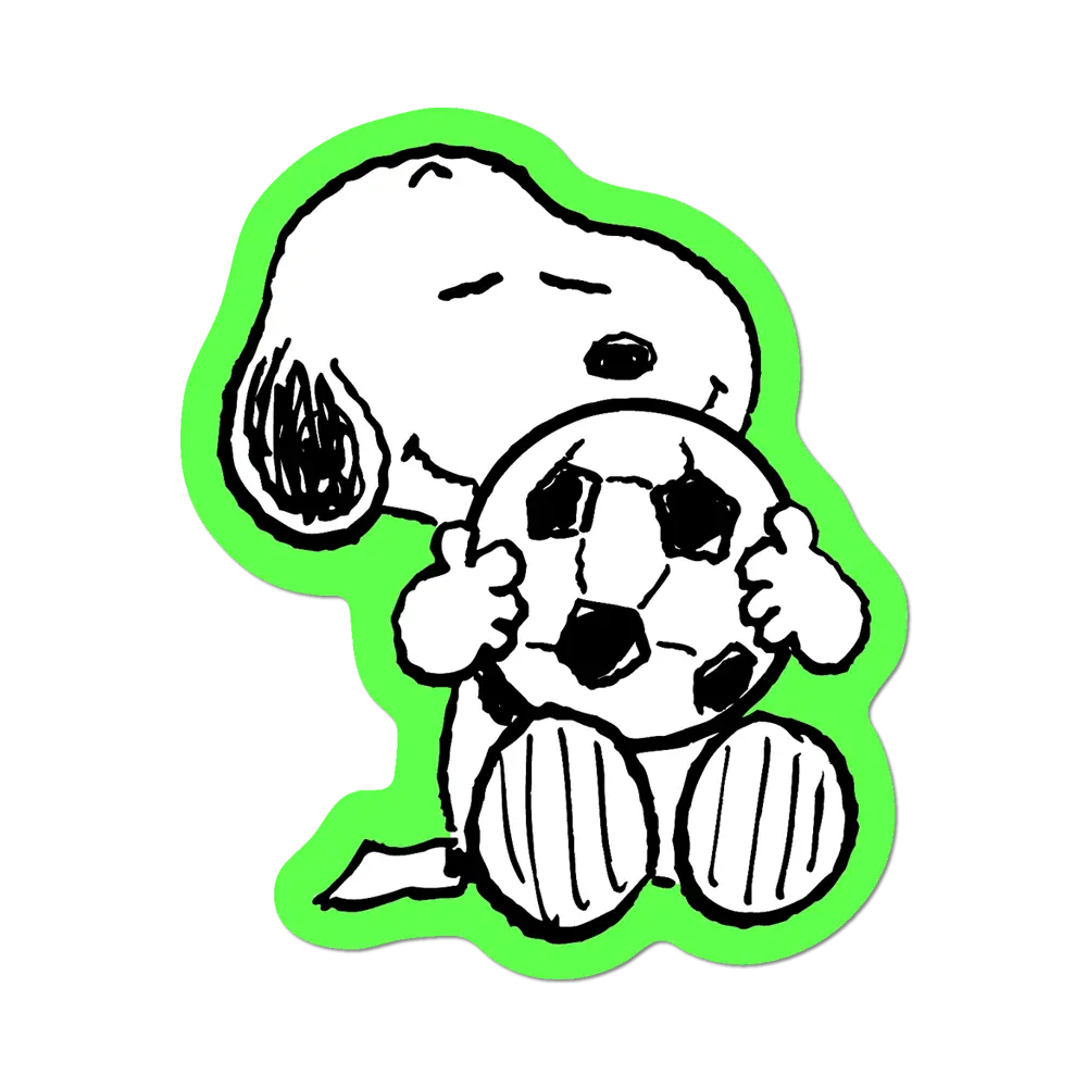 Apply Stickers - Soccer Snoopy - Die-Cut Sticker (World Cup)