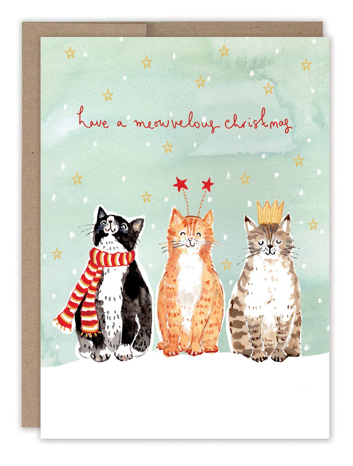 Biely & Shoaf - Cats Meowvelous Christmas Boxed Holiday Cards  - Set of 10