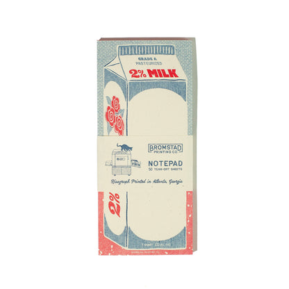 Bromstad Printing Co. - 2% Milk - Risograph Notepad