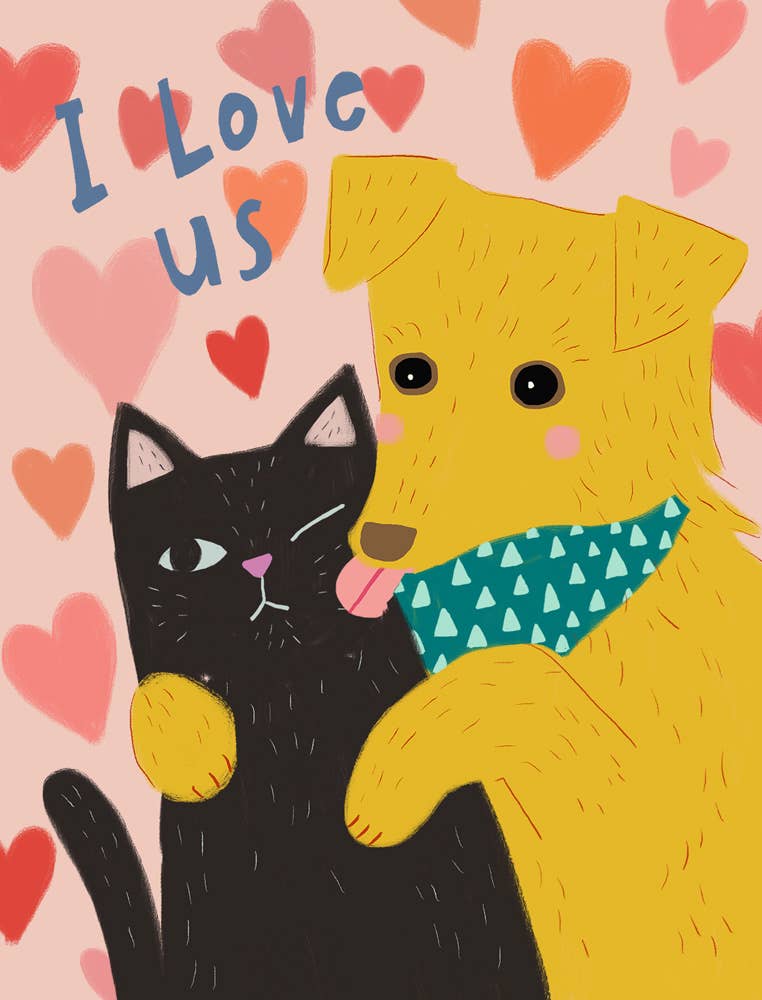 Honeyberry Studios - I Love Us Love Greeting Card