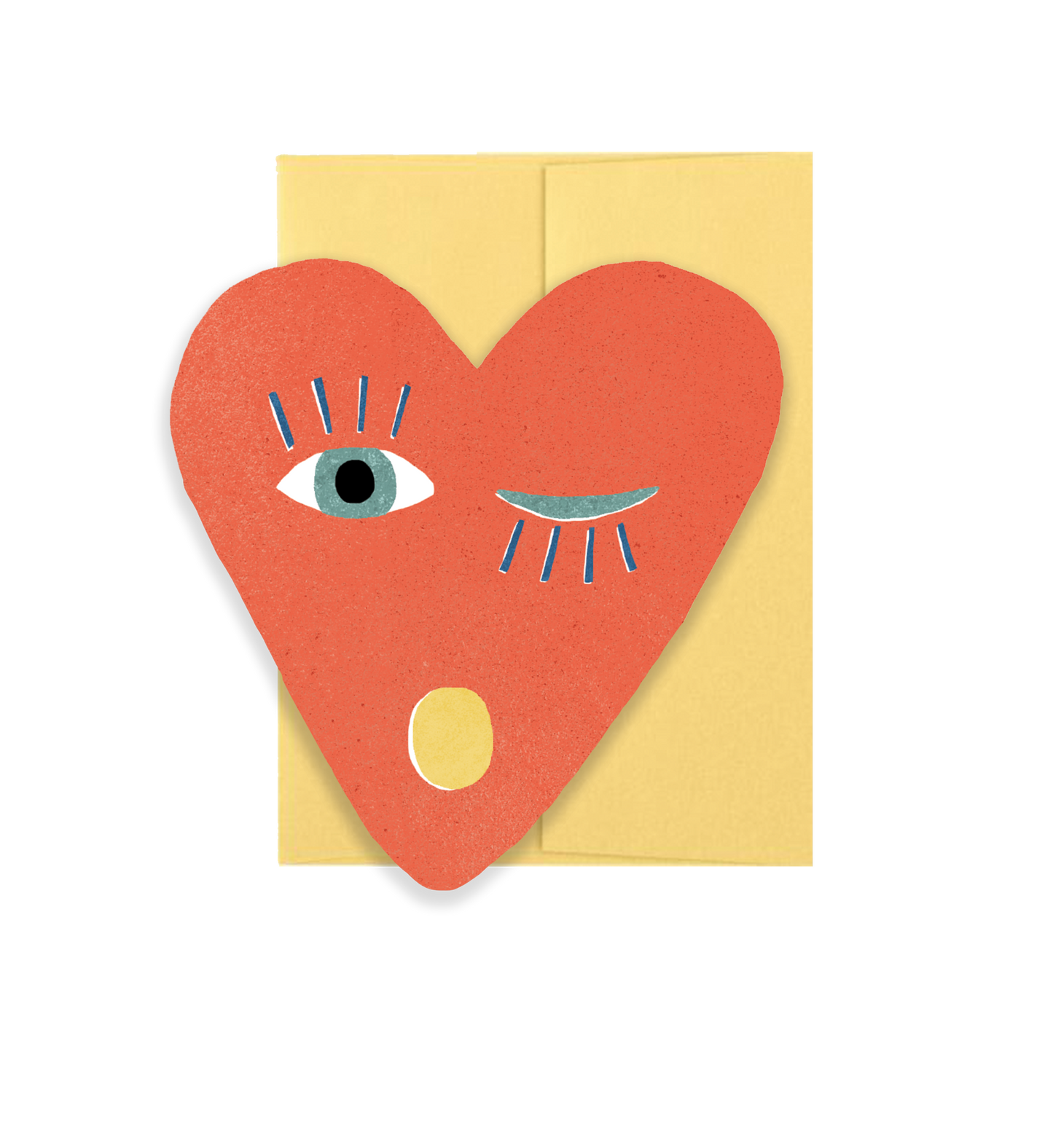 Isatopia - Heart Blink Gold - Die Cut Card