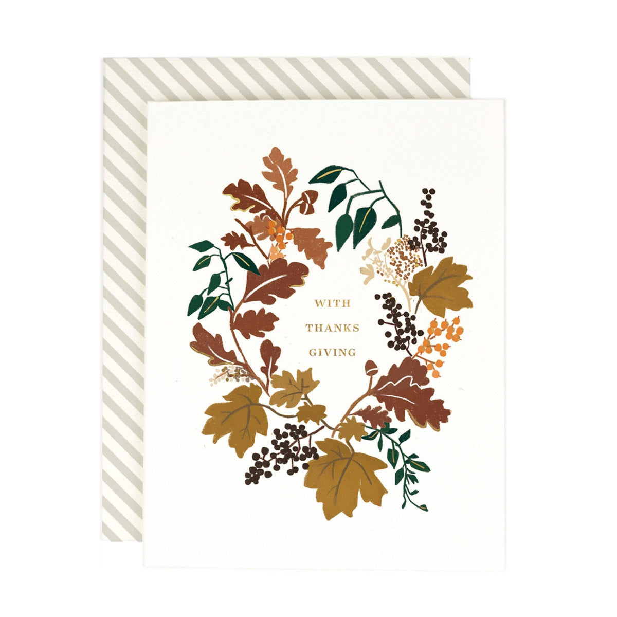 Amy Heitman - With Thanksgiving Greeting Card: Single Card