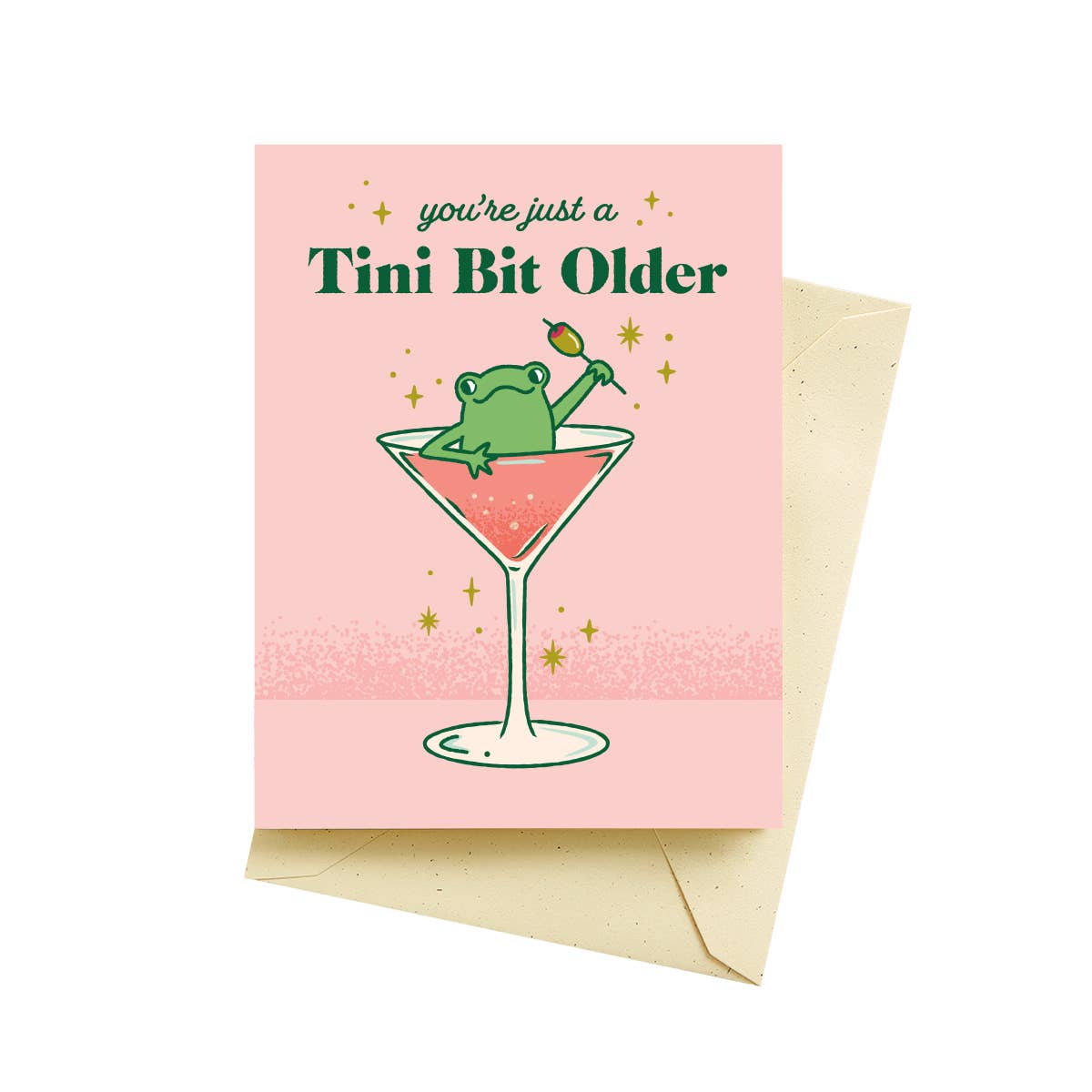 Seltzer Goods - Tini Cocktail Frog Birthday Cards