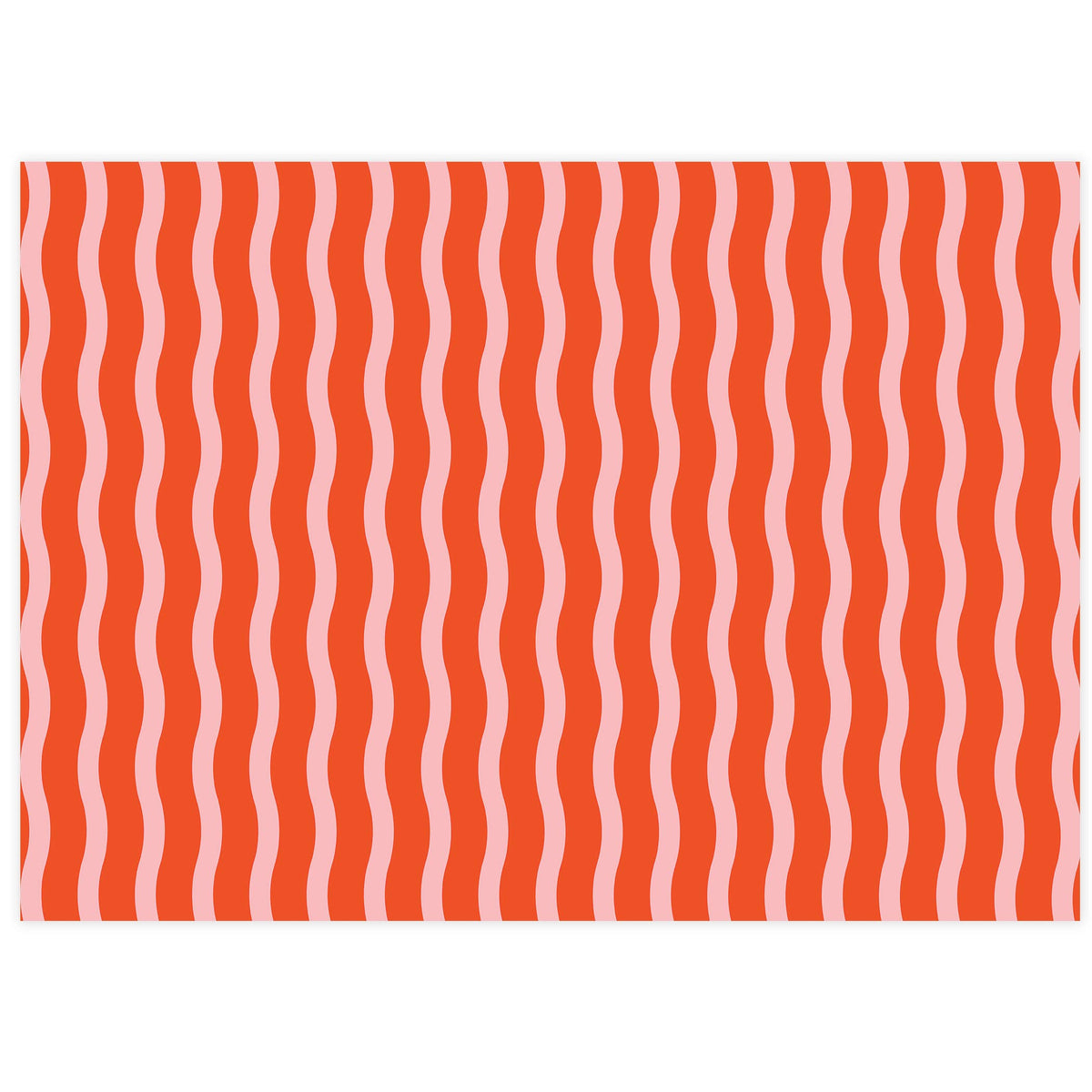 The Social Type - Tangy Red Fussy Stripe Tissue Paper