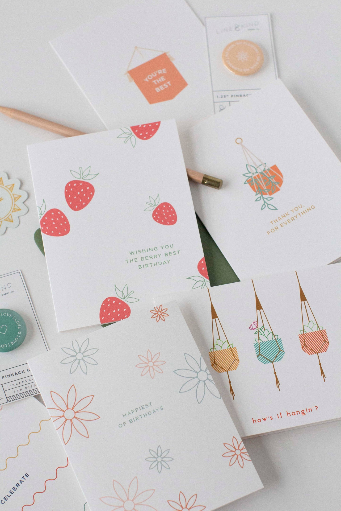 Line & Kind Paper - Birthday - Berry Best Sweet Strawberry