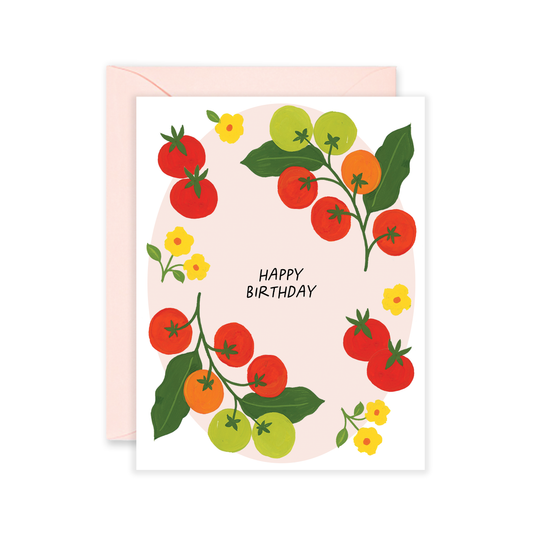 Isabella MG - Tomato Birthday Greeting Card