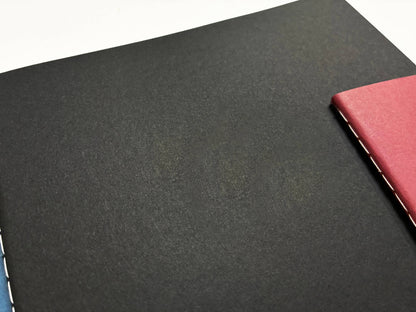 Studio Portmanteau -B5 Large Saddle Stitch  Blank  Notebooks: Black