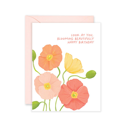 Isabella MG - Blooming Beautifully - Birthday Flower Greeting Card
