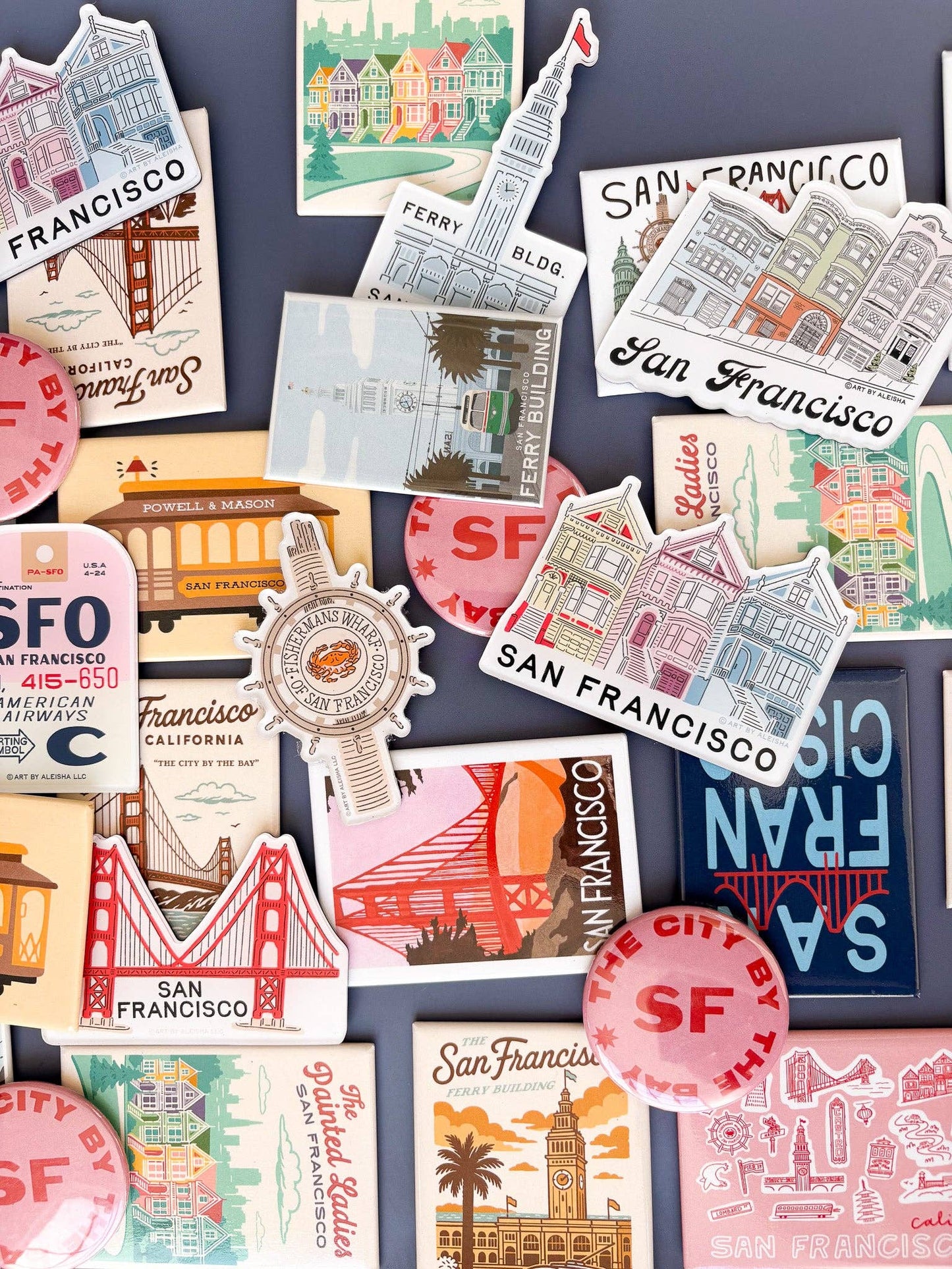 By Aleisha - Home Sweet San Francisco Acrylic Magnet