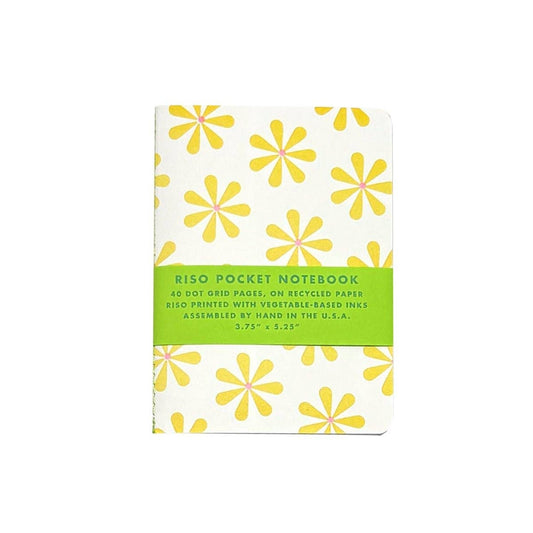 Next Chapter Studio - Risograph Pocket Notebook - Daisies