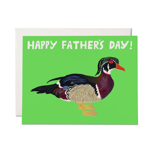 Red Cap Cards - Duck Dad greeting card: Single