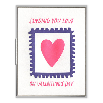 INK MEETS PAPER - Sending Love Stamp - Valentine's Day Card