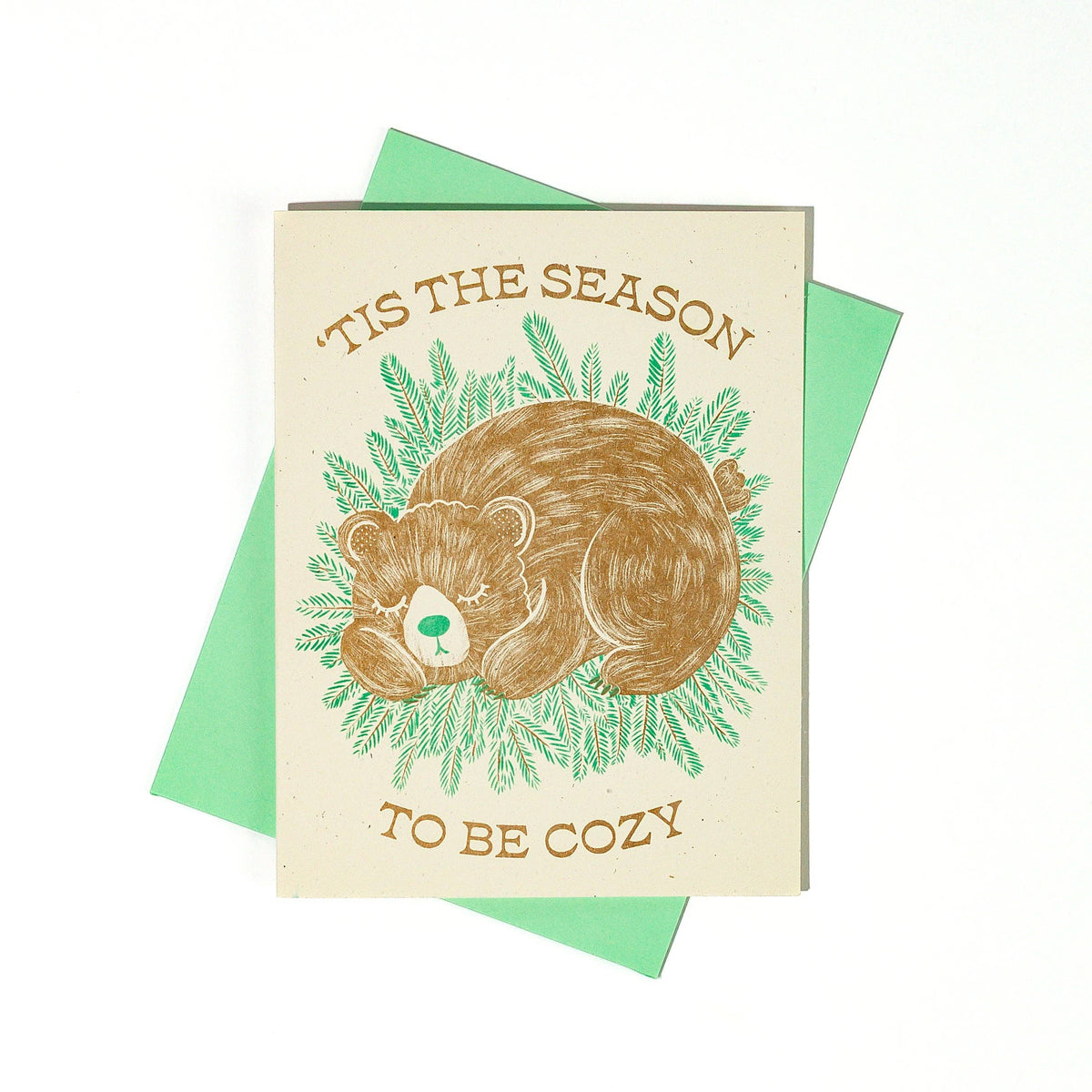 Bromstad Printing Co. - 'Tis The Season - Risograph Holiday Card