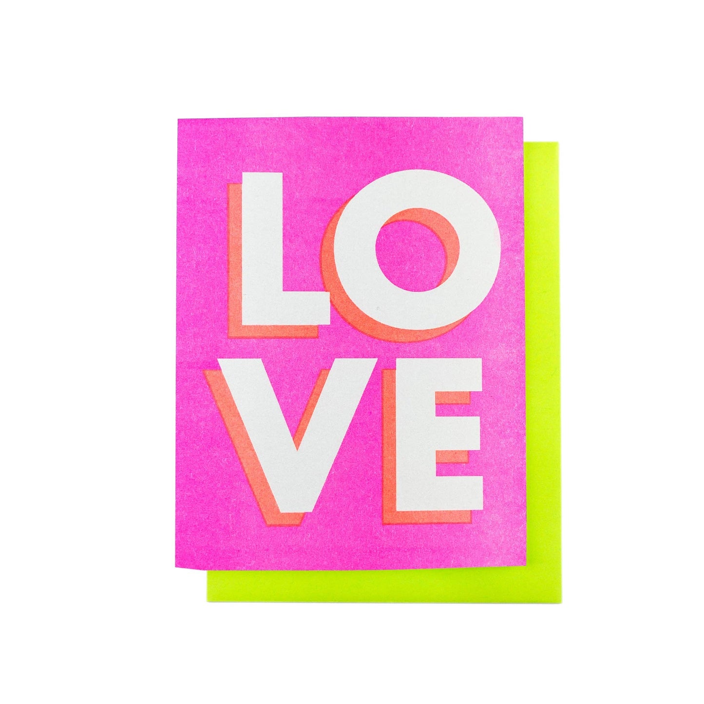Next Chapter Studio - Square LOVE - Risograph Love Card: Single